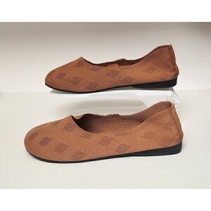 Mysoft Women's Ballet Flats Round Toe Comfortable Lightweight Mesh Knit Size 9.5